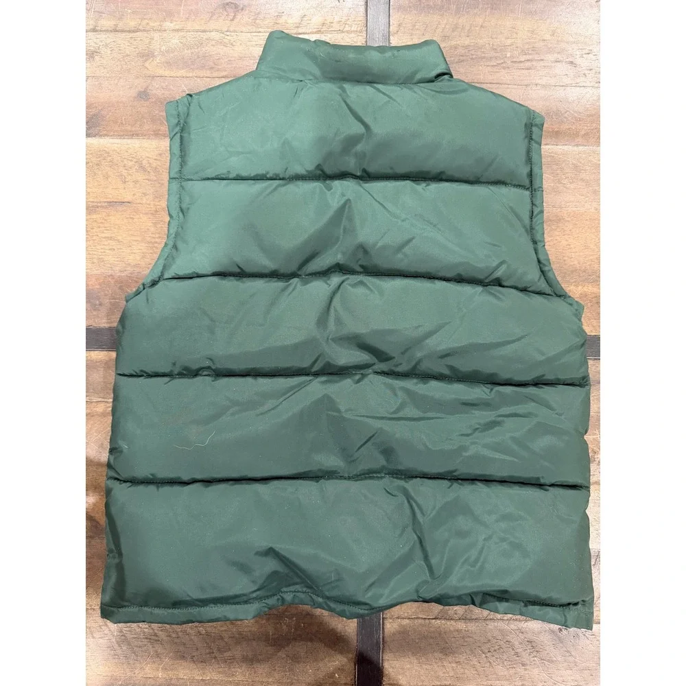 Gymboree Boys Green Puffer Vest Size S 5-6 Quilted Zip Up Outerwear 24048/8544